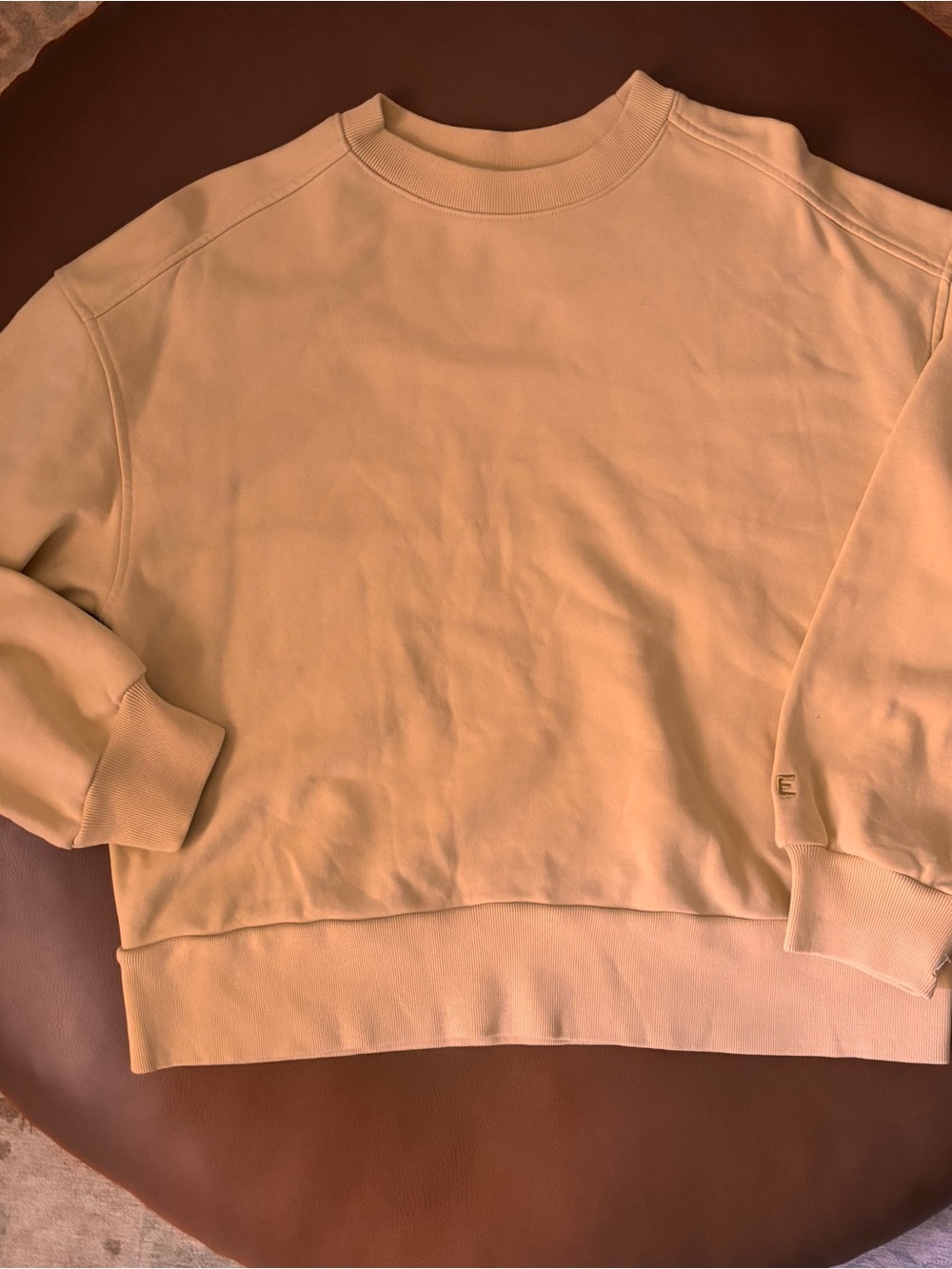 Everlane light butter yellow Crewneck Sweatshirt